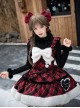 White Chocolate Series Fluffy Plush High Neck Design Bowknot Ruffle Sweet Lolita Long Sleeve Inner Undershirt