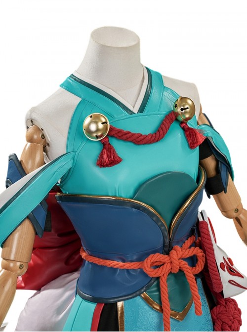 Game Overwatch Halloween Cosplay Kiriko Inari Divine Fox Costume Set