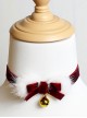 Christmas All Match Red Velvet Mink Plush Golden Bells Bowknot Decoration Sweet Lolita Necklac Choker