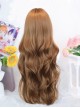 Sugar Heart Series Japanese Gentle Warm Brown Natural Daily Straight Bangs Sweet Lolita Long Curly Wig