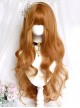 Antique Curls Series Elegant Vintage Oil Painting Retro Bright Golden Brown Classic Lolita Layered Long Curly Wig