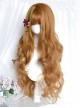 Antique Curls Series Elegant Vintage Oil Painting Retro Bright Golden Brown Classic Lolita Layered Long Curly Wig