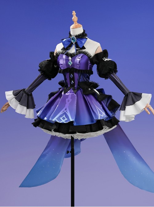Game Genshin Impact UGC Miliastra Wonderland Halloween Cosplay Phantom Night Candlelight Costume Set