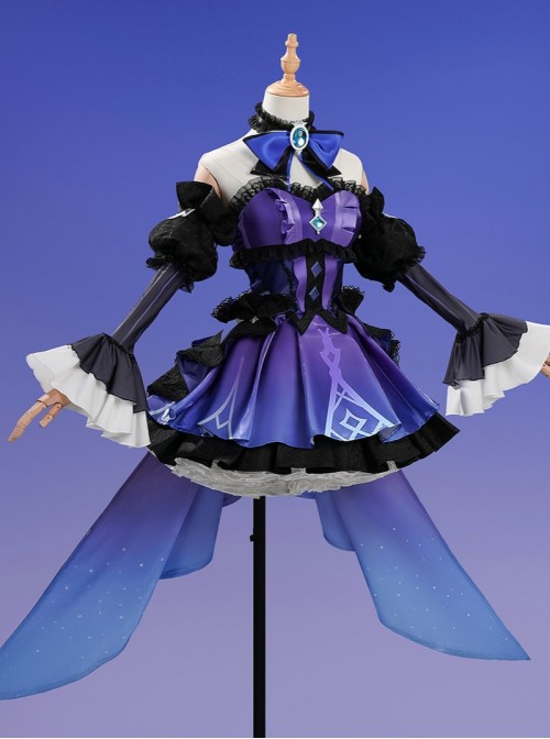 Game Genshin Impact UGC Miliastra Wonderland Halloween Cosplay Phantom Night Candlelight Costume Set