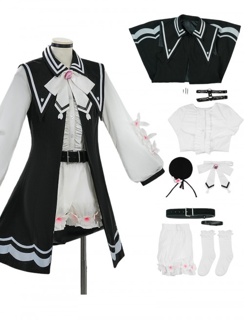 Game Magical Girl Witch Trial Halloween Cosplay Sakura Emma Costume Set