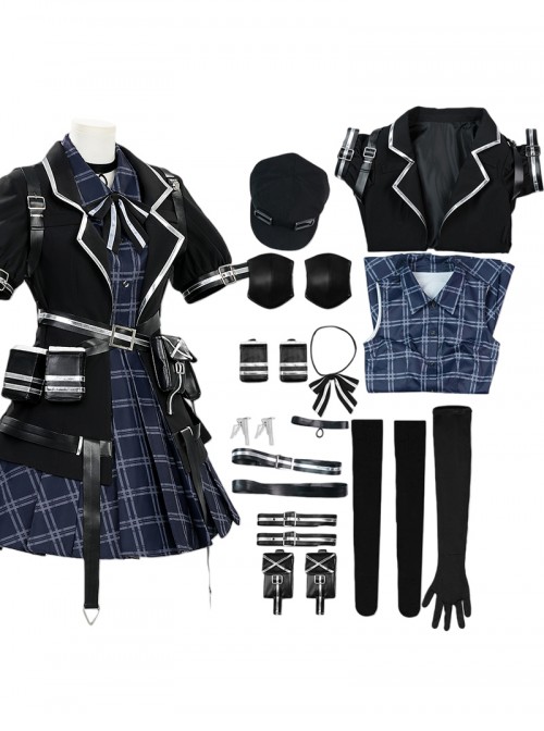Game Magical Girl Witch Trial Halloween Cosplay Nayaka Kurobe Costume Set