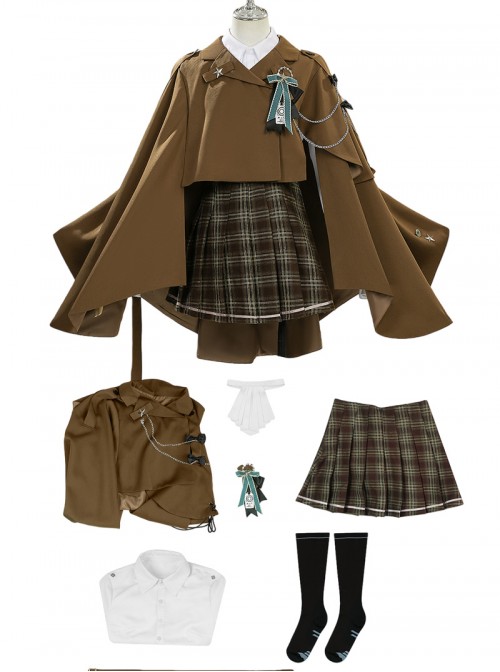 Game Arknights Halloween Cosplay Veritas Costume Set