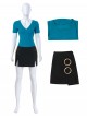 One Piece Live Action Season 2 Halloween Cosplay Nami Blue Short Sleeve Costume Set Without Shoes