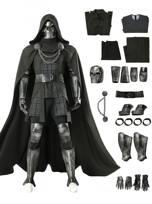 Movie Avengers 5 Doomsday Halloween Cosplay Doctor Doom Costume Set Without Shoes