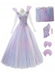 Movie Wicked For Good Halloween Cosplay Glinda Costume Set Without Shoes
