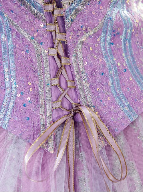 Movie Wicked For Good Halloween Cosplay Glinda Costume Set Without Shoes