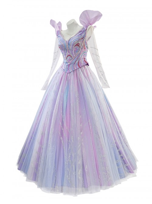Movie Wicked For Good Halloween Cosplay Glinda Costume Set Without Shoes
