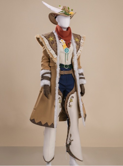 Game Identity V Halloween Cosplay Cowboy Kevin Alonso ONCE Tidings Of Spring Costume Set