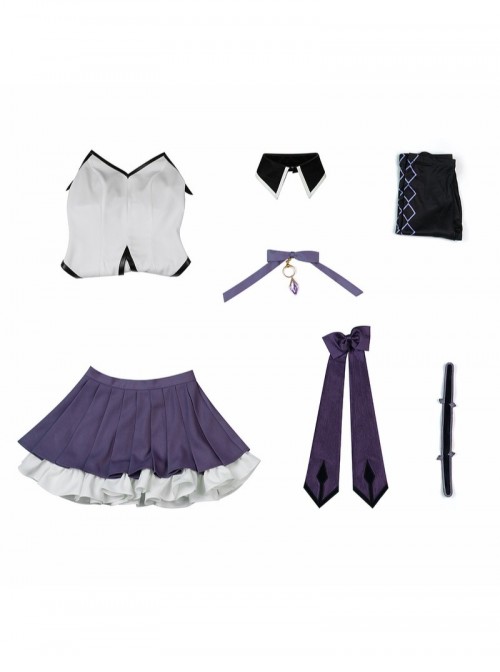 Anime Puella Magi Madoka Magica The Rebellion Story Halloween Cosplay Akemi Homura Costume Set