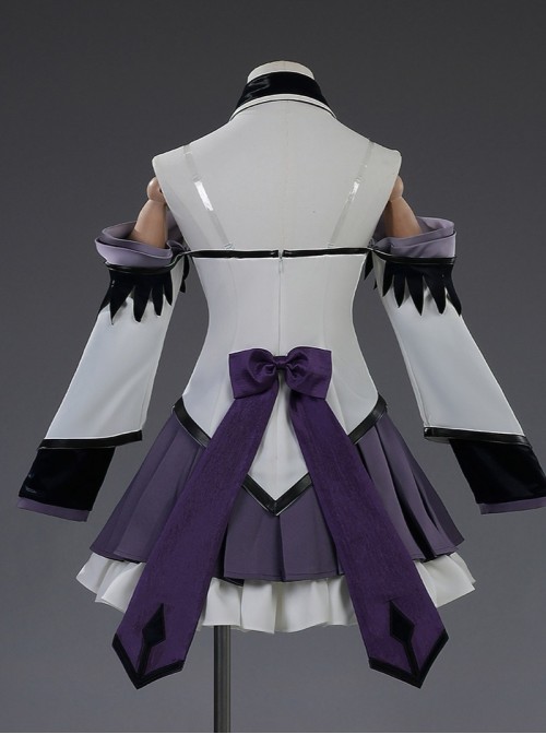Anime Puella Magi Madoka Magica The Rebellion Story Halloween Cosplay Akemi Homura Costume Set