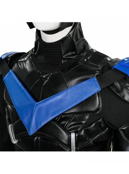 Game Batman Arkham Knight Halloween Cosplay Nightwing Costume Set Without Shoes