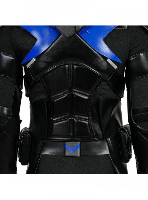 Game Batman Arkham Knight Halloween Cosplay Nightwing Costume Set Without Shoes