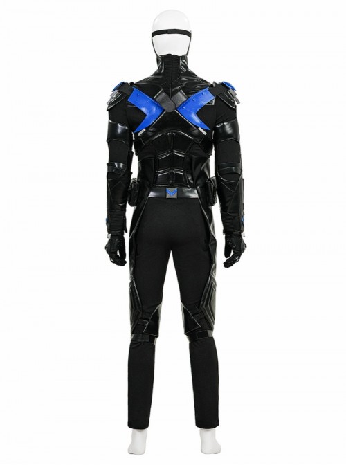 Game Batman Arkham Knight Halloween Cosplay Nightwing Costume Set Without Shoes