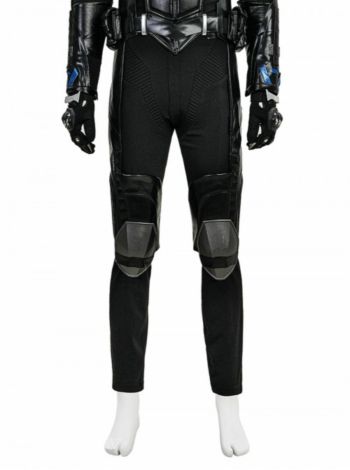Game Batman Arkham Knight Halloween Cosplay Nightwing Costume Set Without Shoes