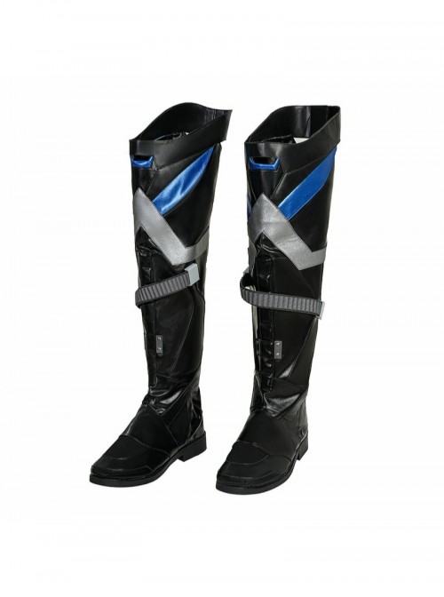 Game Batman Arkham Knight Halloween Cosplay Nightwing Accessories Black Boots