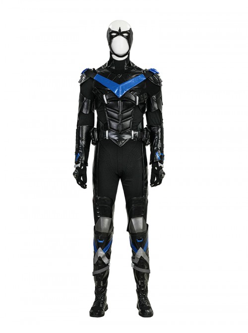 Game Batman Arkham Knight Halloween Cosplay Nightwing Accessories Black Boots