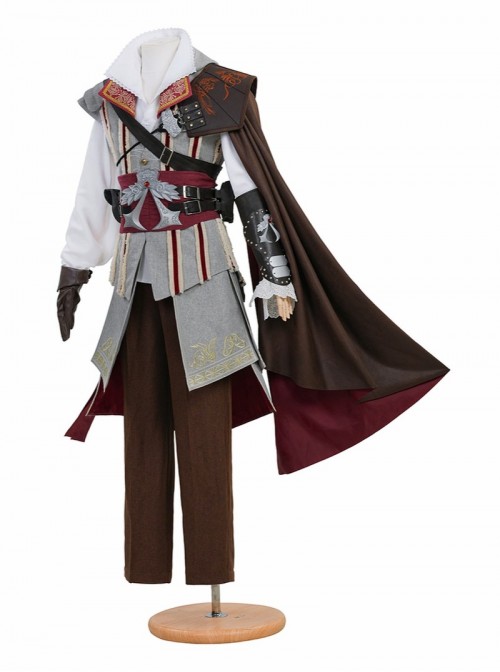 Game Assassin's Creed II Halloween Cosplay Ezio Auditore Costume Set
