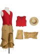 Anime One Piece Live Action Season 2 Halloween Cosplay Monkey D. Luffy Costume Set Without Shoes