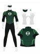 Anime Green Lantern Bodysuit Halloween Cosplay Battle Suit Costume Set Without Shoes