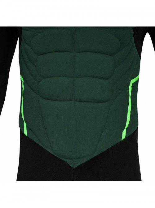 Anime Green Lantern Bodysuit Halloween Cosplay Battle Suit Costume Set Without Shoes