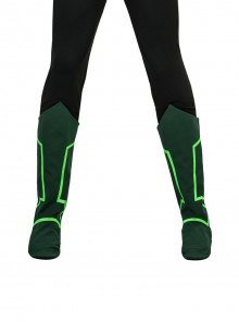 Anime Green Lantern Halloween Cosplay Battle Suit Accessories Green Boots