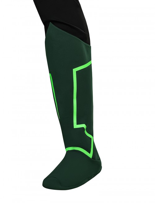 Anime Green Lantern Halloween Cosplay Battle Suit Accessories Green Boots