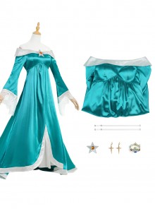 Movie Super Mario Galaxy Halloween Cosplay Rosalina Costume Set
