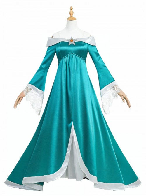 Movie Super Mario Galaxy Halloween Cosplay Rosalina Costume Set
