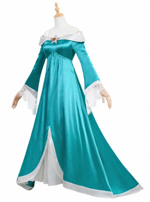 Movie Super Mario Galaxy Halloween Cosplay Rosalina Costume Set