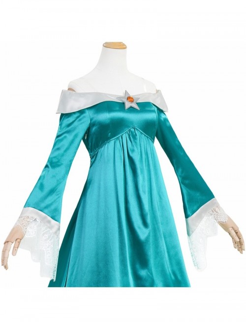 Movie Super Mario Galaxy Halloween Cosplay Rosalina Costume Set