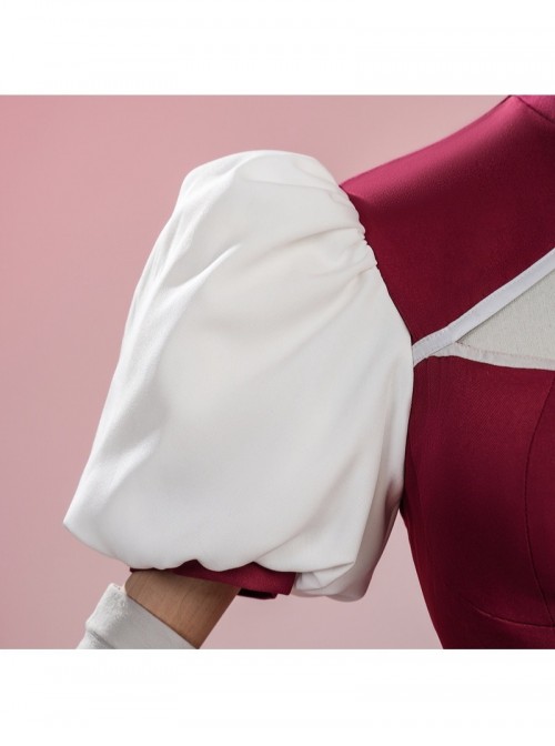 Anime Puella Magi Madoka Magica Walpurgisnacht Rising Halloween Cosplay Sakura Kyoko Costume Set