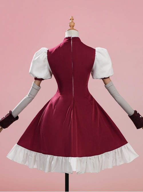 Anime Puella Magi Madoka Magica Walpurgisnacht Rising Halloween Cosplay Sakura Kyoko Costume Set