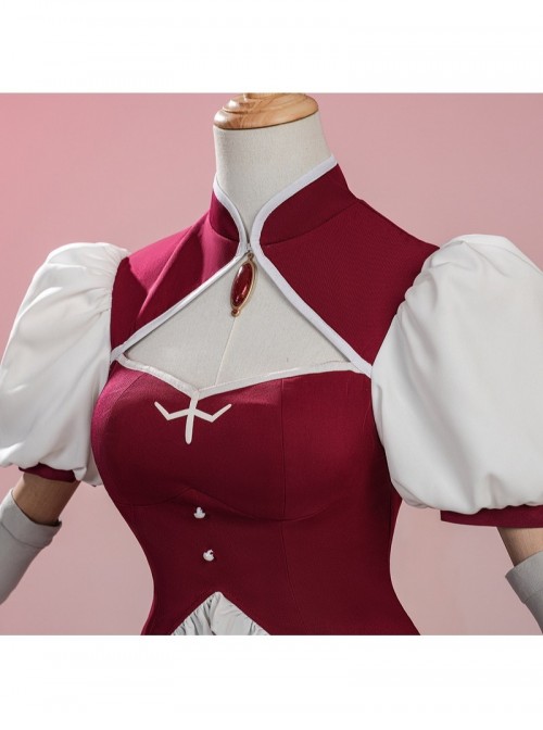 Anime Puella Magi Madoka Magica Walpurgisnacht Rising Halloween Cosplay Sakura Kyoko Costume Set