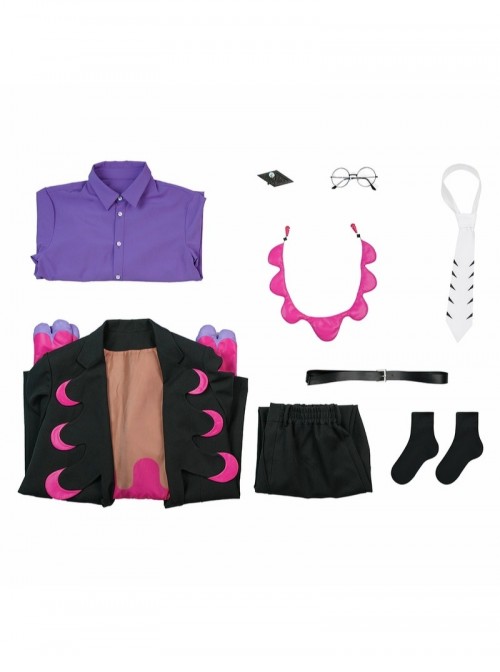 Game Pokemon Legends Z-A Halloween Cosplay Corbeau Costume Full Set