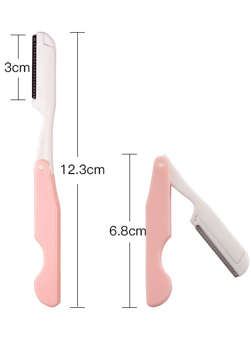 Three Colors Optional Portable Folding Eyebrow Razor