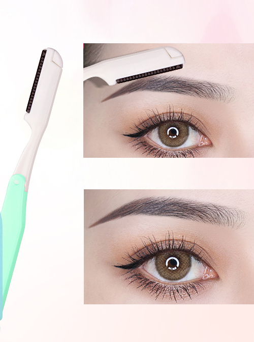 Three Colors Optional Portable Folding Eyebrow Razor