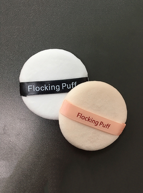 Loose Powder Puff Round Flocking Puff