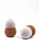 Dry Wet Dual-use Beauty Egg Makeup Puff Flocking Powder Puff