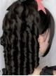 Black Elegant Roman Roll Ponytail Braid Wig Classic Lolita Wigs