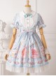 Blueberry Berry Series OP Printing Sweet Lolita Short Sleeve Dress