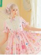 Blueberry Berry Series OP Printing Sweet Lolita Short Sleeve Dress