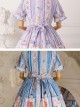 Blueberry Berry Series OP Printing Sweet Lolita Short Sleeve Dress