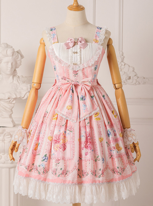 Blueberry Berry Series JSK Little High Waist Sweet Lolita Sling Dress