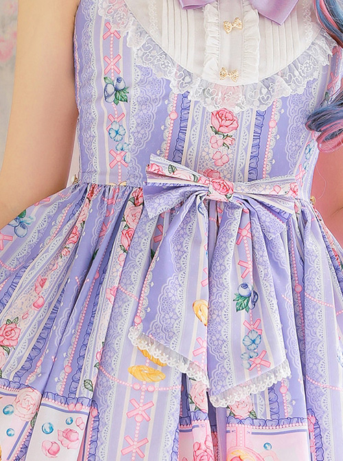 Blueberry Berry Series JSK Little High Waist Sweet Lolita Sling Dress