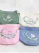 HanFu Pouch Chinese Style Retro Cute Bird Embroidery Handbag